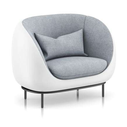 Grey Armchair with Pillow