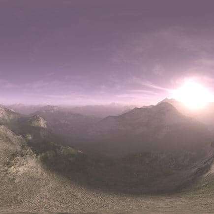 Morning Desert Mountains HDRI Sky