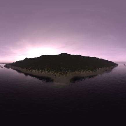 Early Morning Ocean Island HDRI Sky