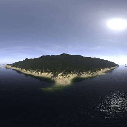 Noon Ocean Island HDRI Sky