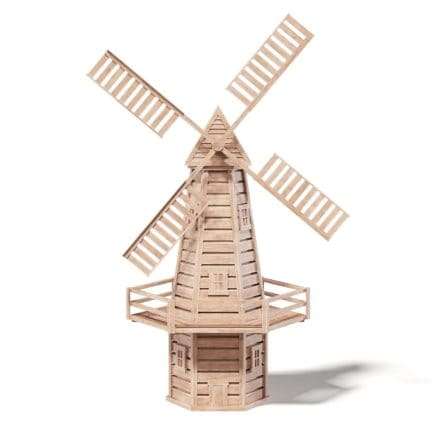 Windmill Miniature 3D Model