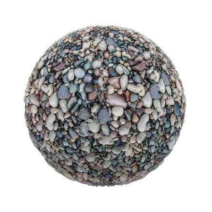 Colorful Pebbles PBR Texture