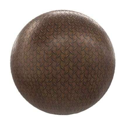 Rusty Patterned Metal PBR Texture