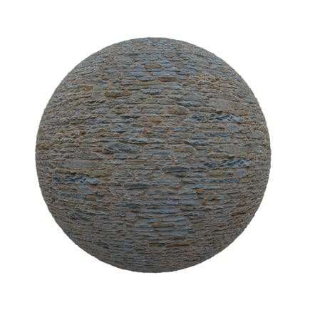 Stone Brick Wall PBR Texture